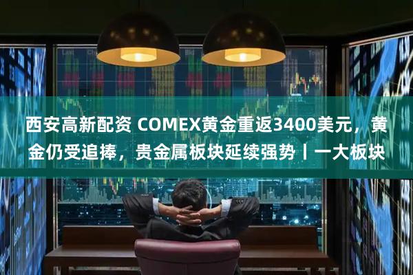 西安高新配资 COMEX黄金重返3400美元，黄金仍受追捧，贵金属板块延续强势丨一大板块