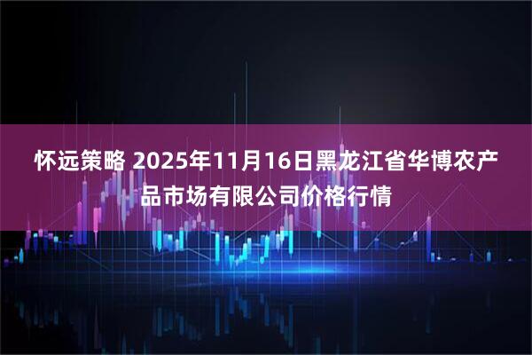 怀远策略 2025年11月16日黑龙江省华博农产品市场有限公司价格行情